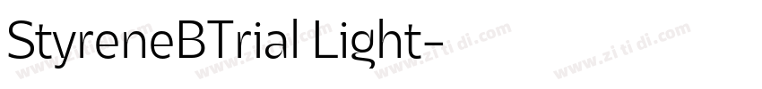 StyreneBTrial Light字体转换